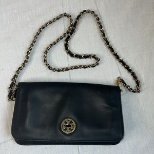 EUC Authentic Tory Burch Adalyn Clutch Crossbody bag Saffiano Leather
